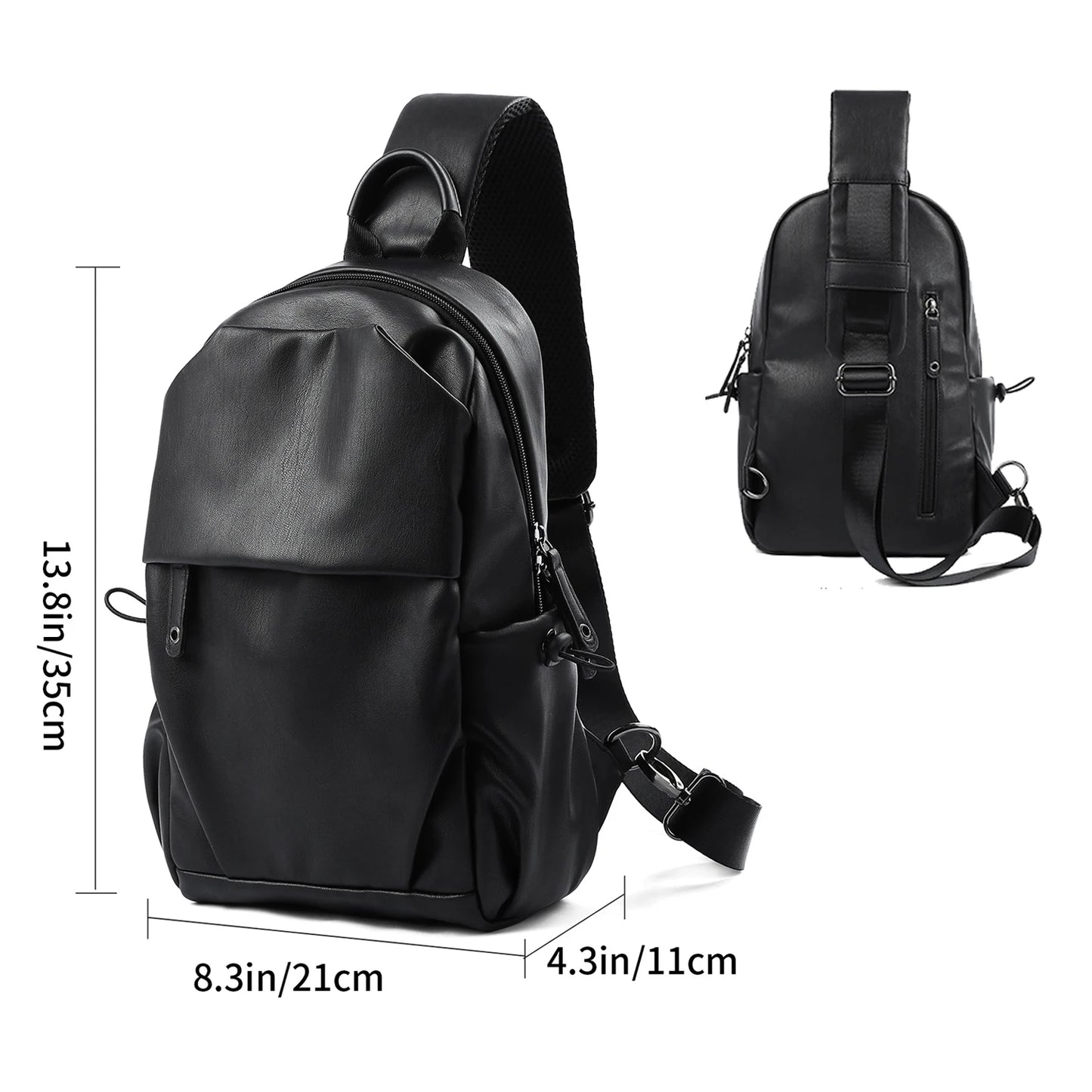 Waterproof Nylon Sling Bag | Anti-Theft Travel Chest Backpack