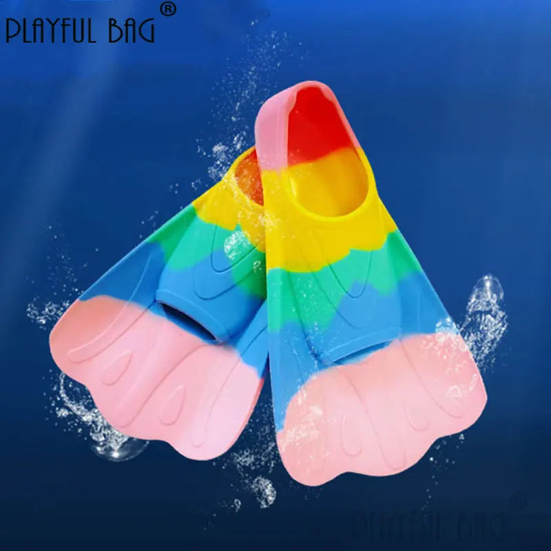 Colorful Silicone Swimming Short Fins | Perfect for All Ages