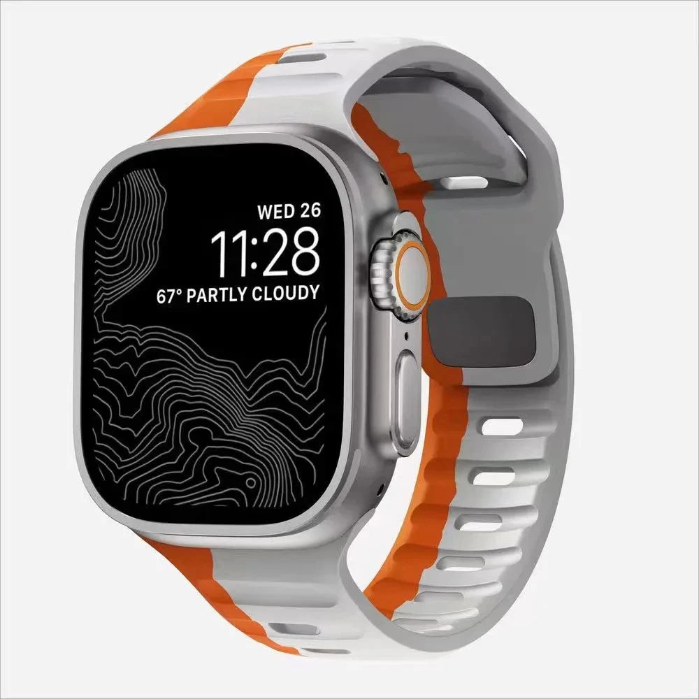 Flexible Silicone Sport Strap for Smartwatches | Comfort & Style