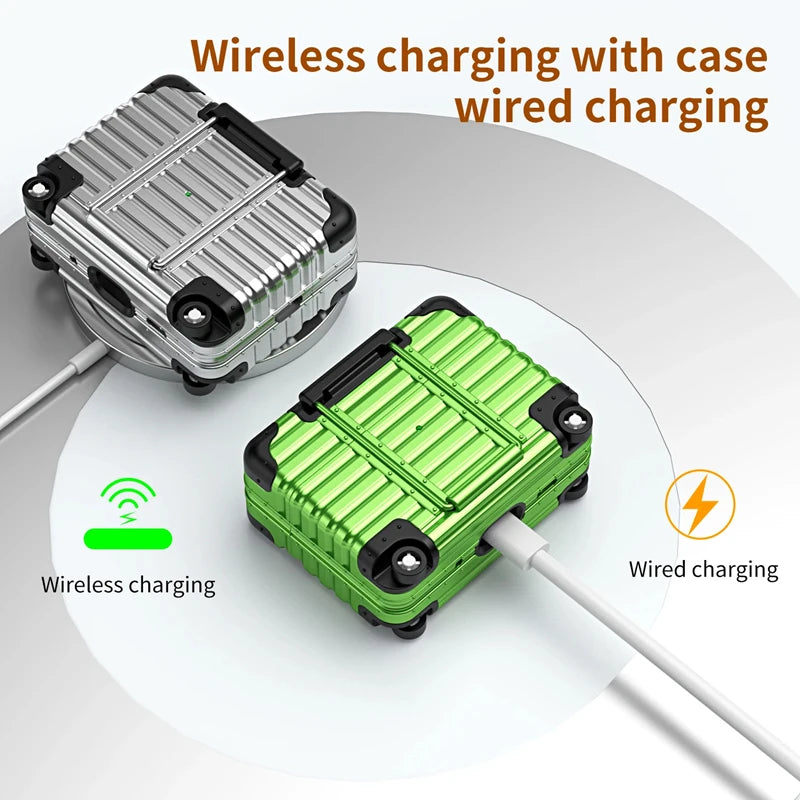 Luggage Phone Holder & Headphone Cover for AirPods | Protective Case