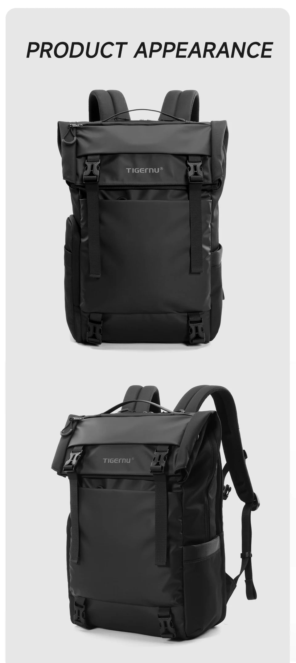 Waterproof Travel Backpack for Men | Expandable Business & School Bag