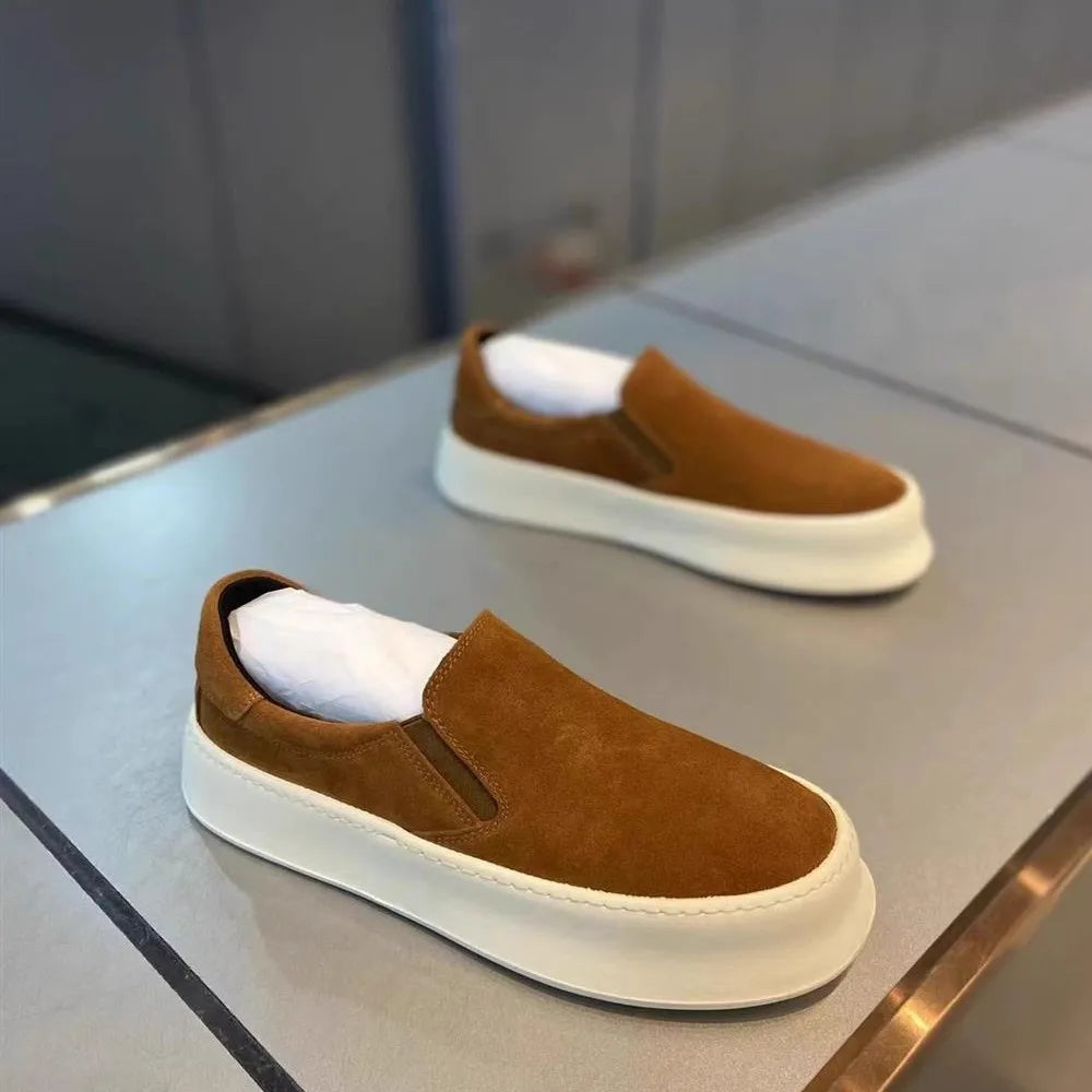 Men's Casual Slip-On Shoes | Comfortable Lightweight Leather Footwear