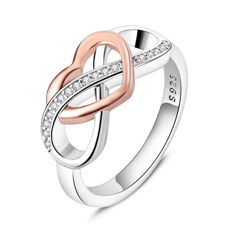 Elegant 925 Sterling Silver Infinite Love Ring | Luxury Wedding Jewelry