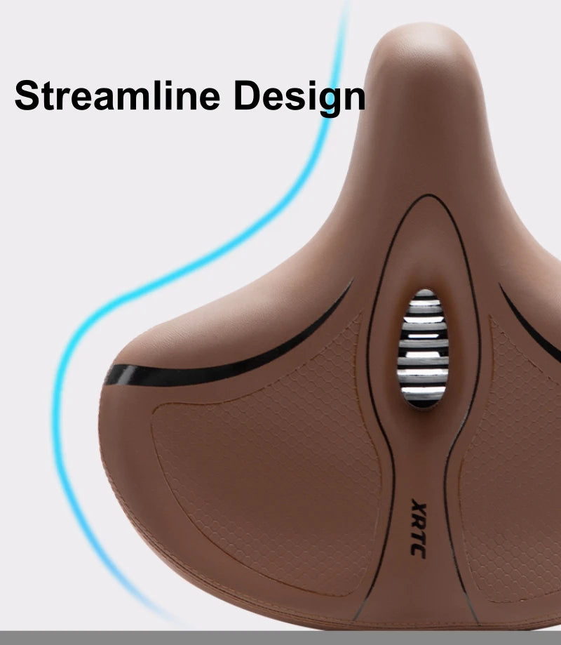 Oversized Comfortable Bike Seat | Soft Waterproof Replacement Saddle