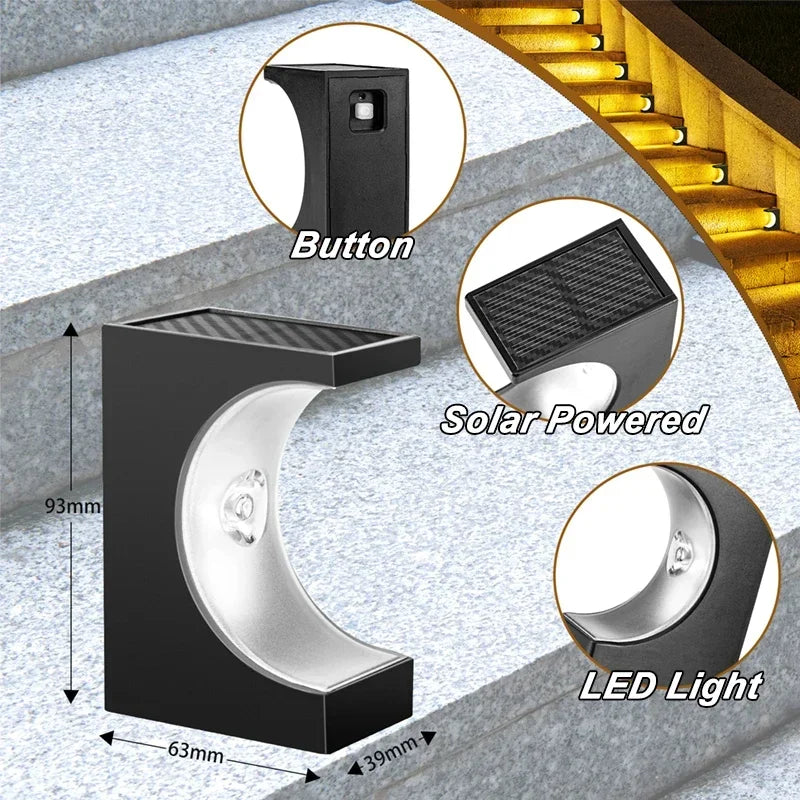 Solar-Powered LED Step Lights | Outdoor Sensor Lighting Solutions