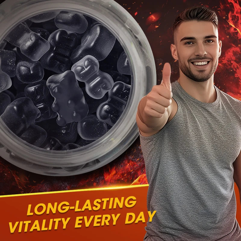 60pcs Tribulus Terrestris Extract Gummies for Men's Vitality