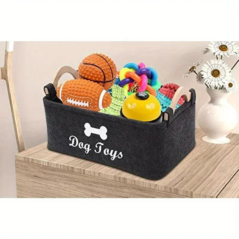 Pet Toy Storage Basket | Organize Your Dog's Toys Effectively