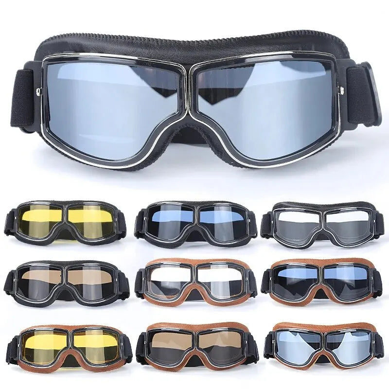 Retro Windproof Motorcycle Glasses | Foldable Sunglasses