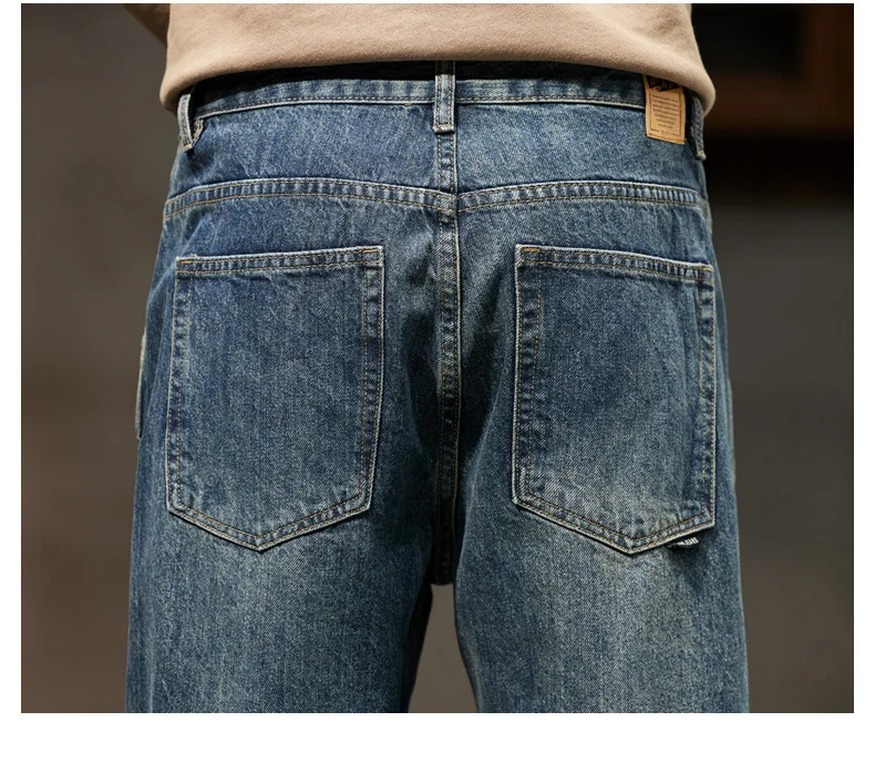 Men's Retro Loose Harem Denim Pants | Stylish Versatile Cargo Trousers