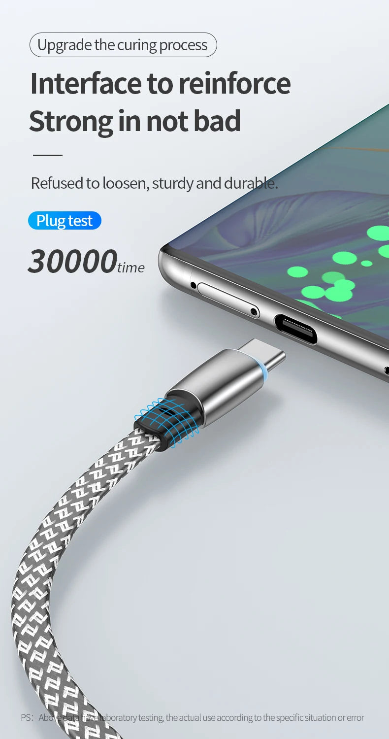 USB C Charger Cable | Flat 90 Degree Type C Charging Cable