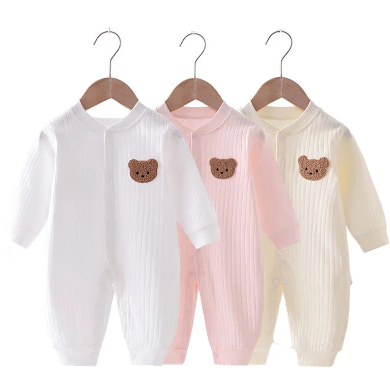 Cozy Cotton Newborn Jumpsuit | Adorable Baby Romper for All Seasons