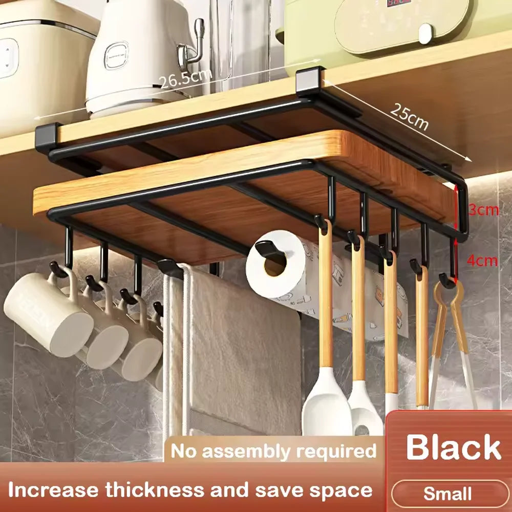 Kitchen Hanging Organizer Rack | Space-Saving Storage Solution