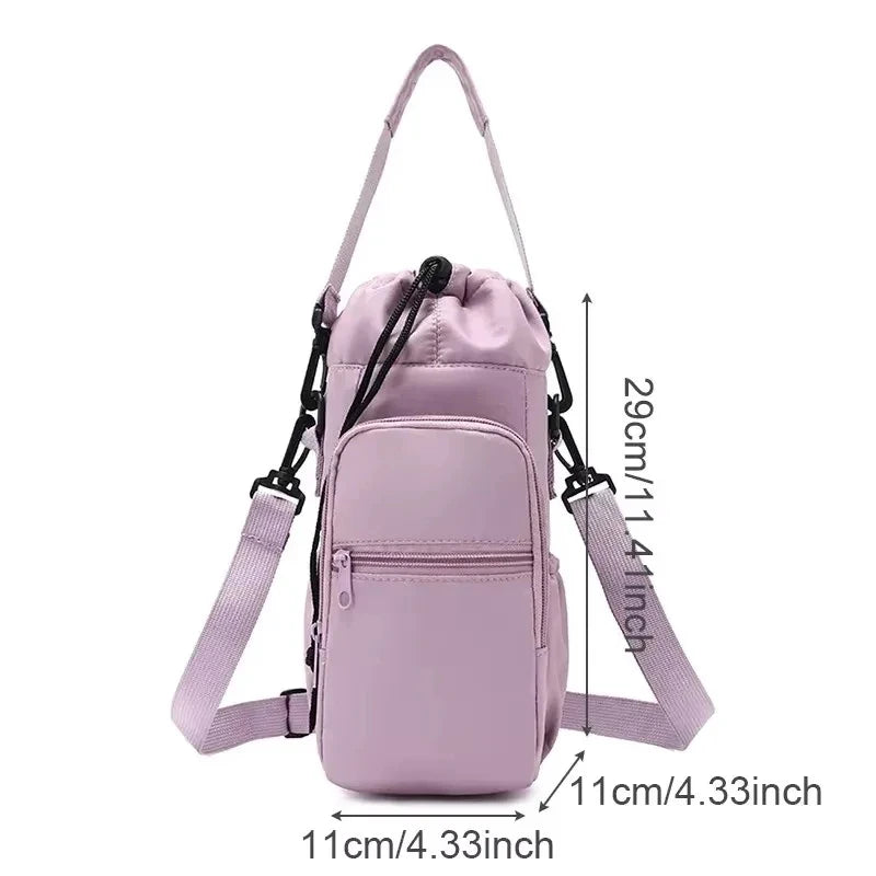 Portable Water Bottle Bag | Insulated Thermal Mugs with Strap