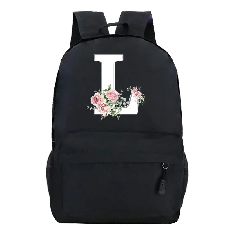 Stylish Pink Floral Backpack for College Students | Trendy Floral Design