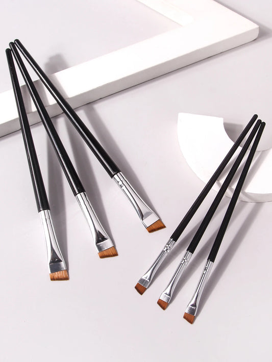 Juego de 6 brochas de maquillaje profesionales | Herramientas de precisión para ojos