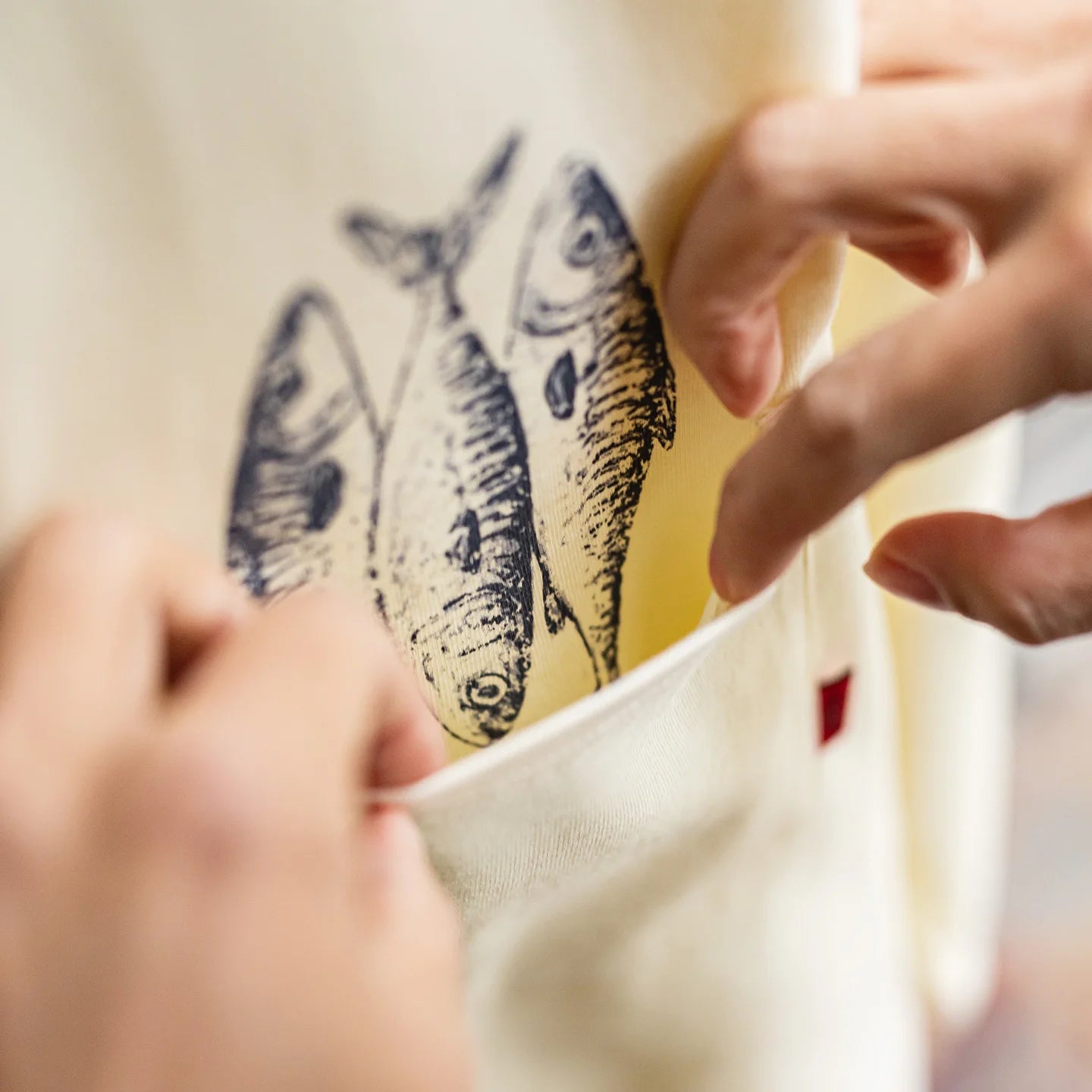 Men's Cotton Fish Printed Long Sleeve Tee | Casual Comfort Wear