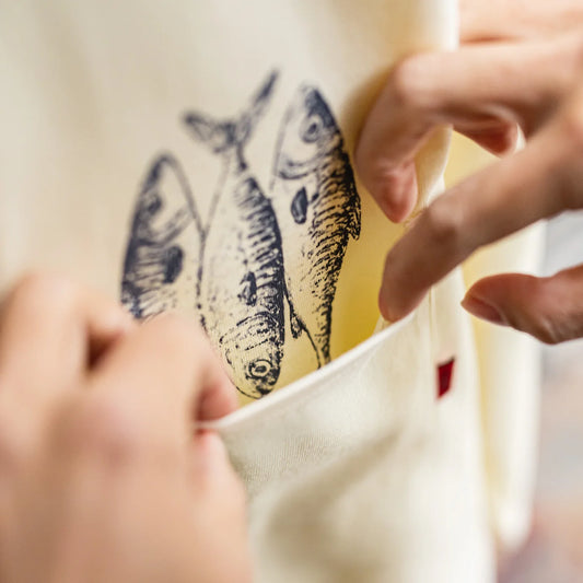 Men's Cotton Fish Printed Long Sleeve Tee | Casual Comfort Wear