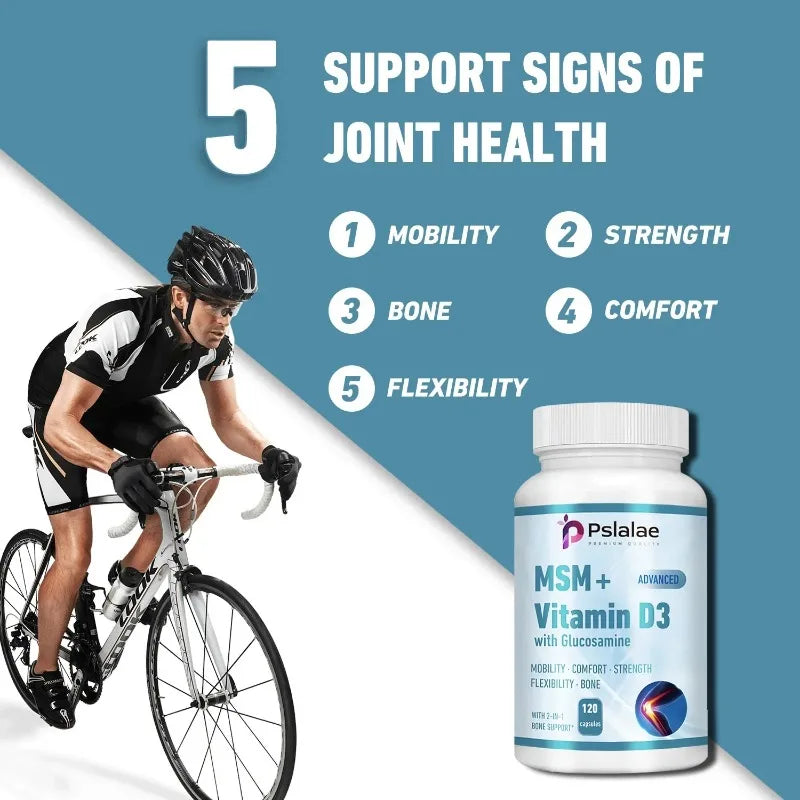 MSM + Vitamin D3 with Glucosamine - Joint Support Supplement