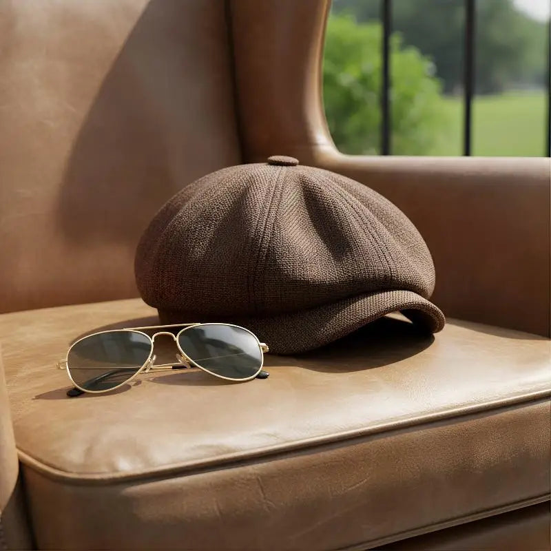 ★▲Mens Beret Casual Newsboy Hat Spring Autumn Lightweight Vintage Flat Cap Soft Cotton Outdoor Style Unisex