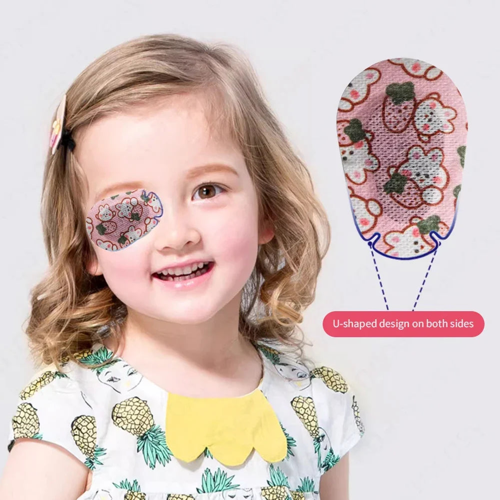 60Pcs Cartoon Amblyopia Eye Patches for Kids | Vision Care