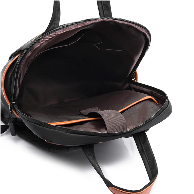 Laptop backpack with multiple pockets, adjustable shoulder straps, zipper closure, multi-purpose, school backpack