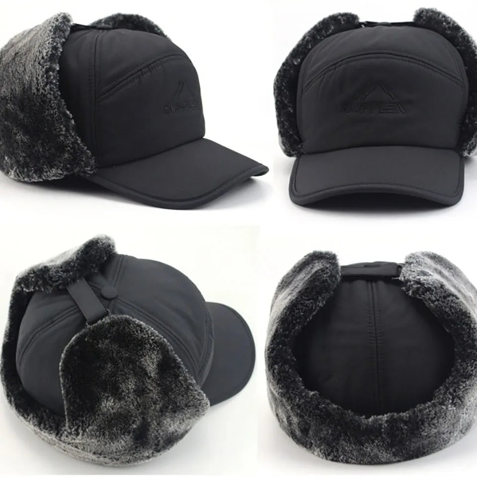 Unisex Thickened Velvet Winter Hat | Warm and Windproof Bomber Cap