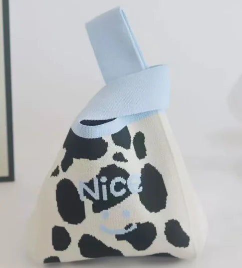 Handmade Mini Knitted Tote Bags | Portable Spring Summer Handbags