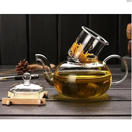 1000ML Heat Resistant Glass Tea Pot with Infuser | Elegant Tea Brewing