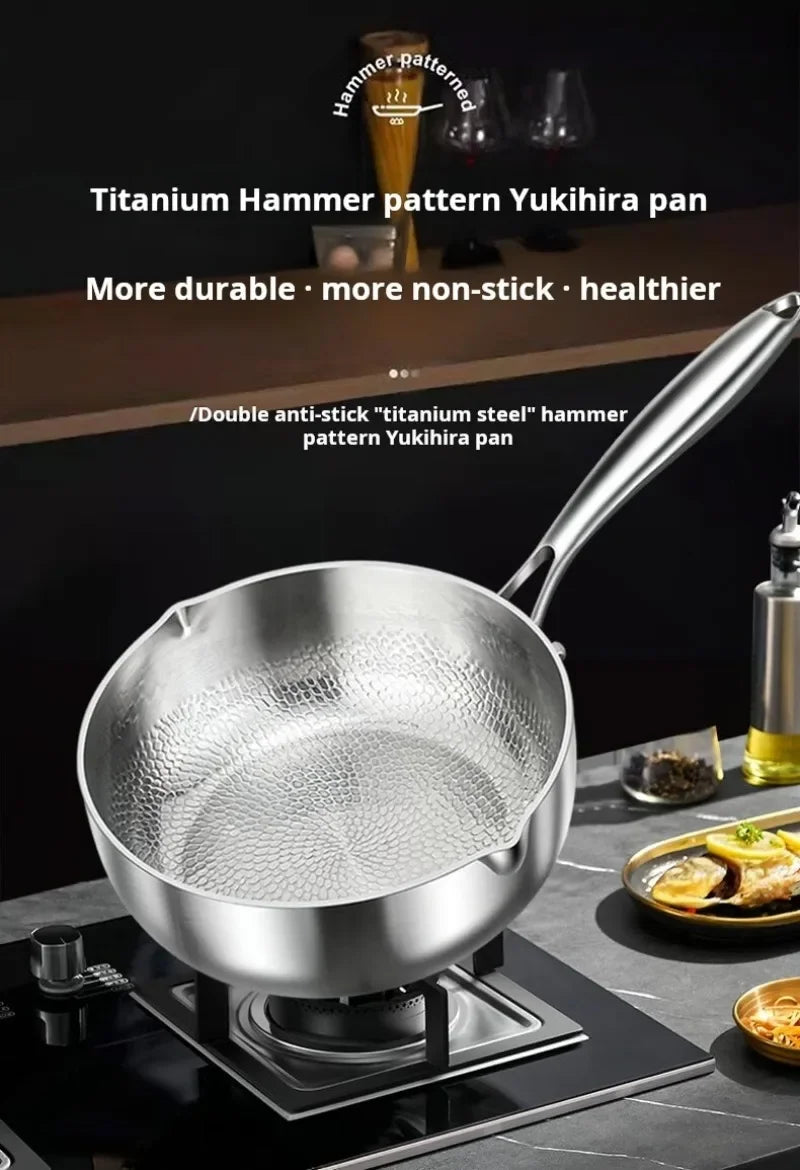 Pure Titanium Non-Stick Small Milk Pot | Ideal Baby Food Cookware