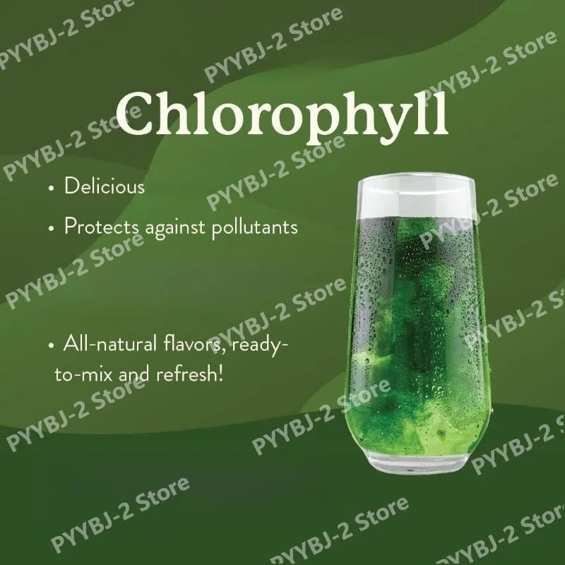 Chlorophyll Powder Stick Packs | Delicious Plant-Based Drink Mix