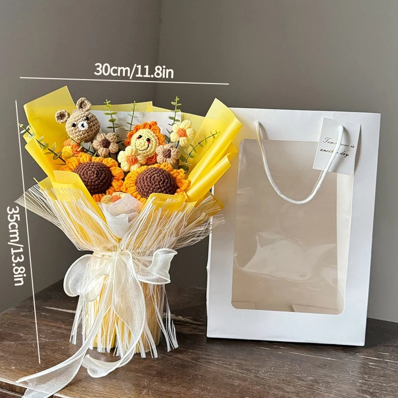 Ramo de flores de ganchillo hecho a mano | El regalo perfecto para cualquier ocasión