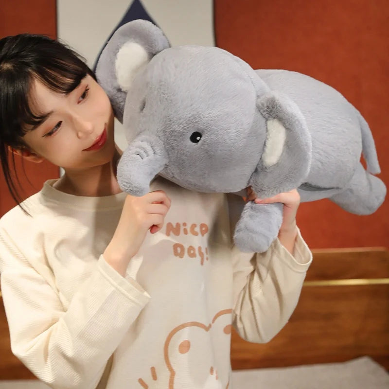Giant Round Elephant Plush Doll | Cozy Home Decor Gift