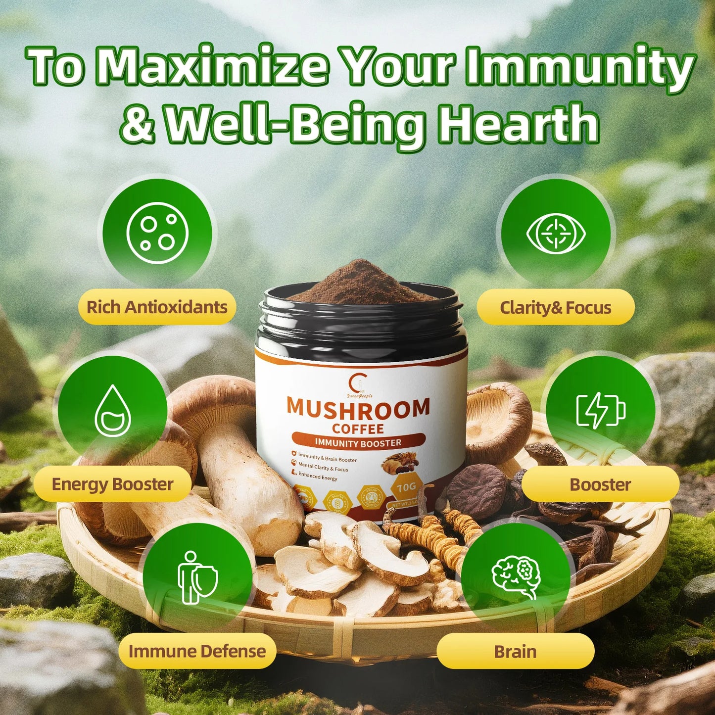 Mushroom Coffee for Immune Support | Boost Energy & Focus