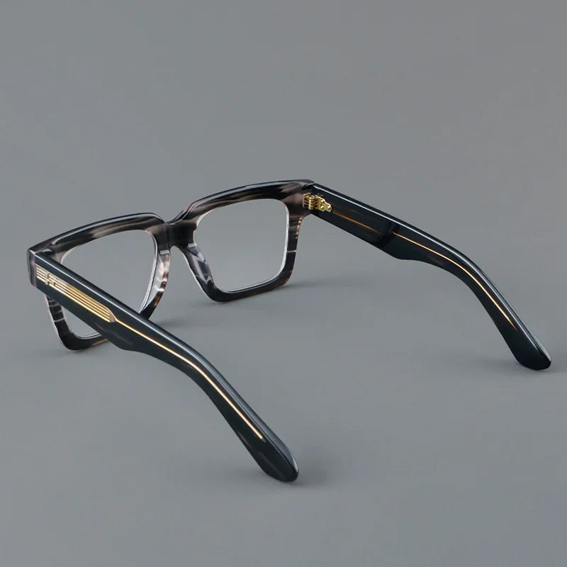 Customizable Retro Geometric Square Anti-Blue Light Eyewear