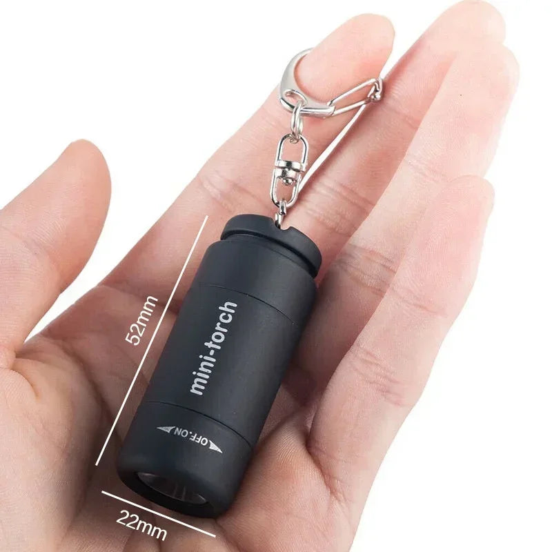 Waterproof Mini Keychain Flashlight | USB Rechargeable LED Light