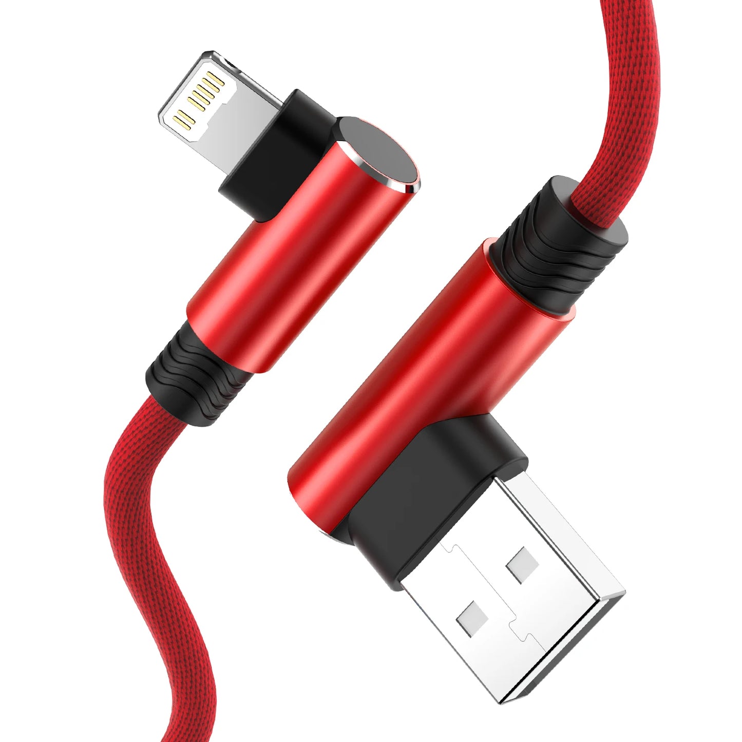 Fast Charge 90 Degree USB Cable for iPhone & iPad | 2m & 3m Options