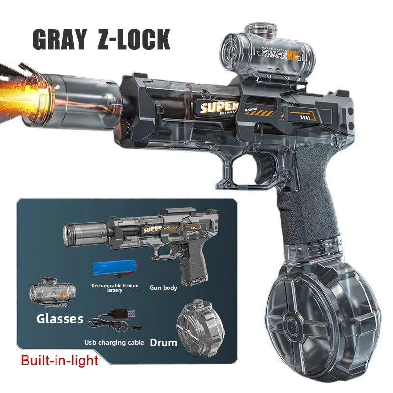 Electric Water Gun Toy | Automatic Sensor Lights & Firing Action