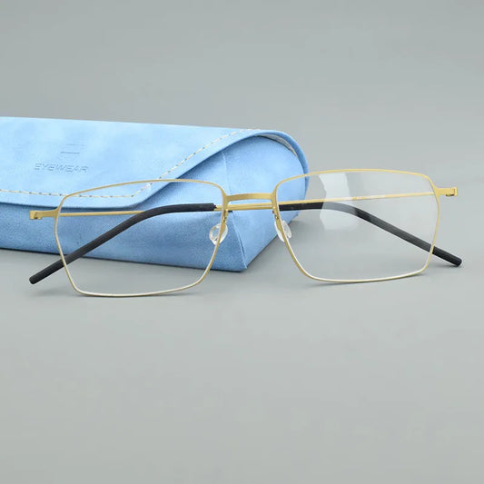Gafas ultraligeras de titanio | Montura cuadrada retro para todos