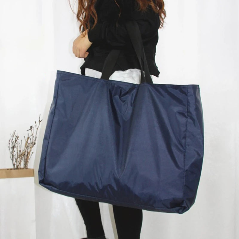 Large Capacity Reusable Zipper Grocery Totes | Washable Heavy Duty Bags