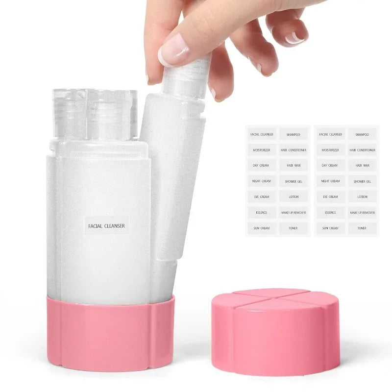 4-in-1 Leak-Proof Travel Bottle Set | Perfect for Gym and Camping