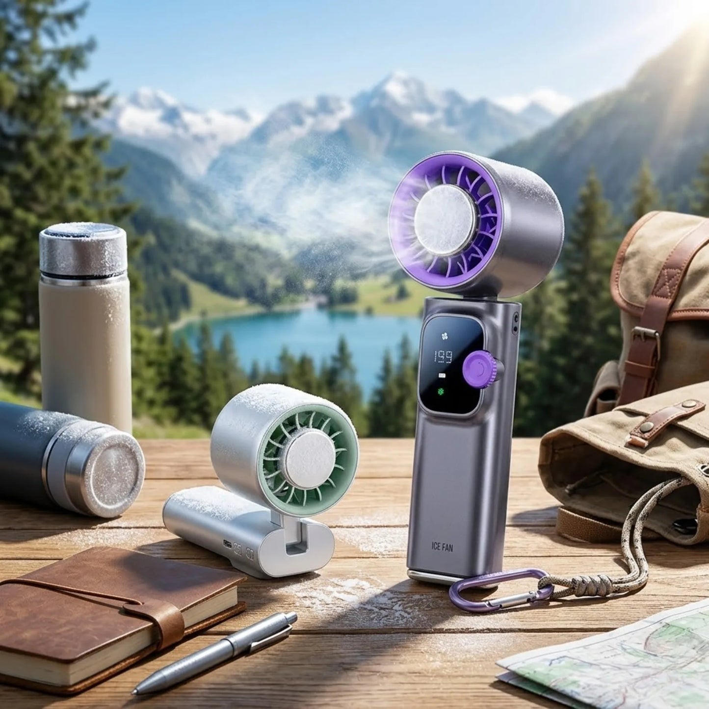 Foldable Portable Handheld Mini Cooling Fan | Rechargeable Turbo Fan