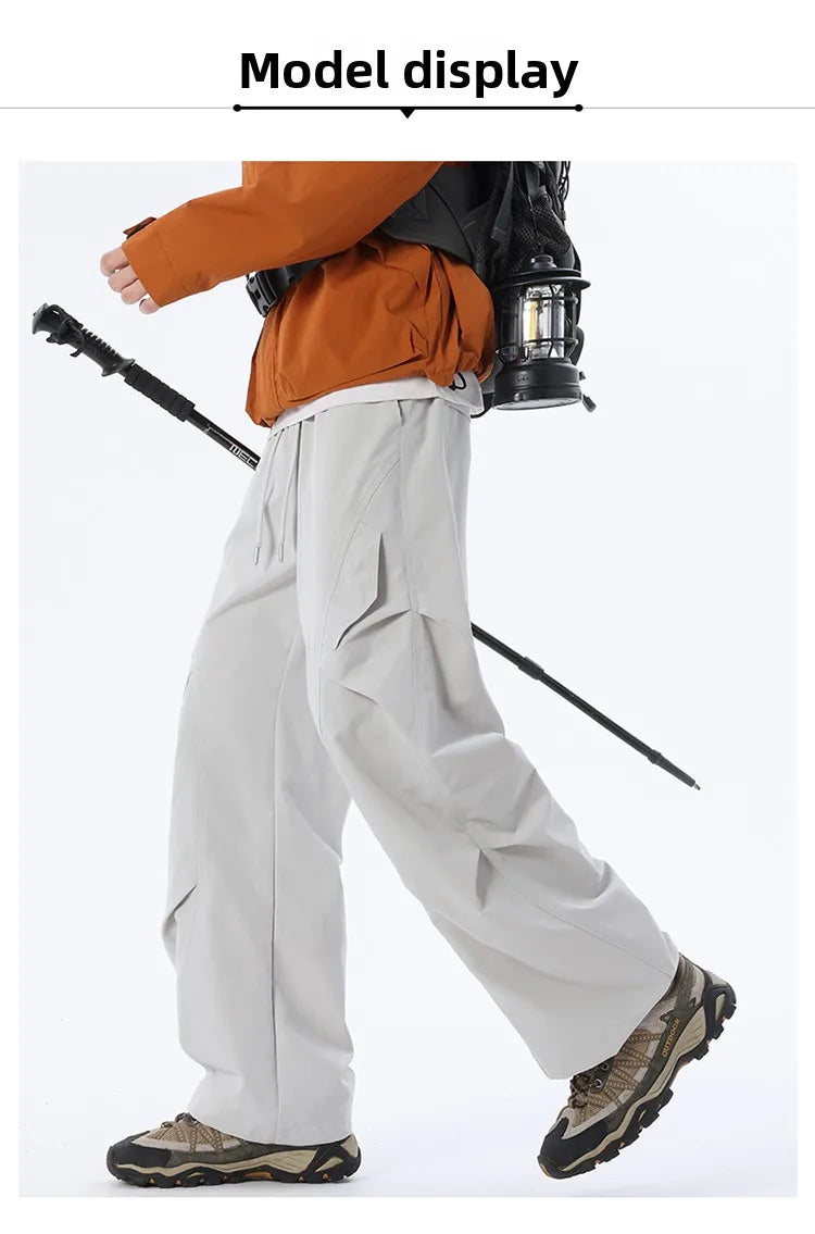 Men's Multi-Pocket Cargo Overalls | Stylish Baggy Trousers for Summer