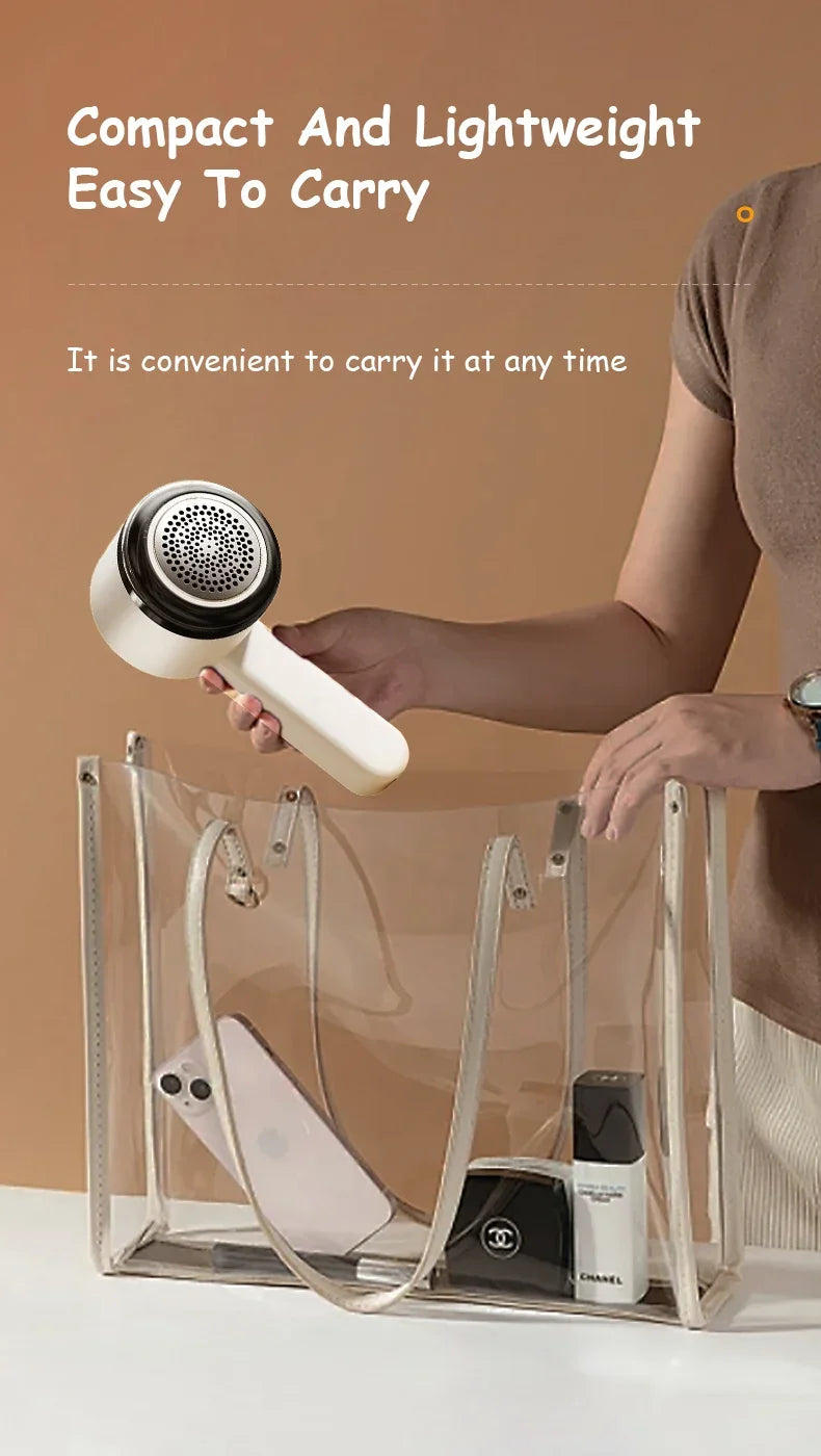 Electric Lint Remover | Portable Fabric Shaver with LED Display