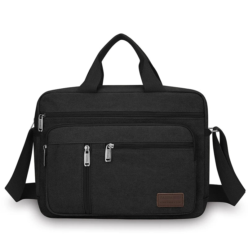 Men's Casual Canvas Shoulder Bag | Lightweight Crossbody Tote