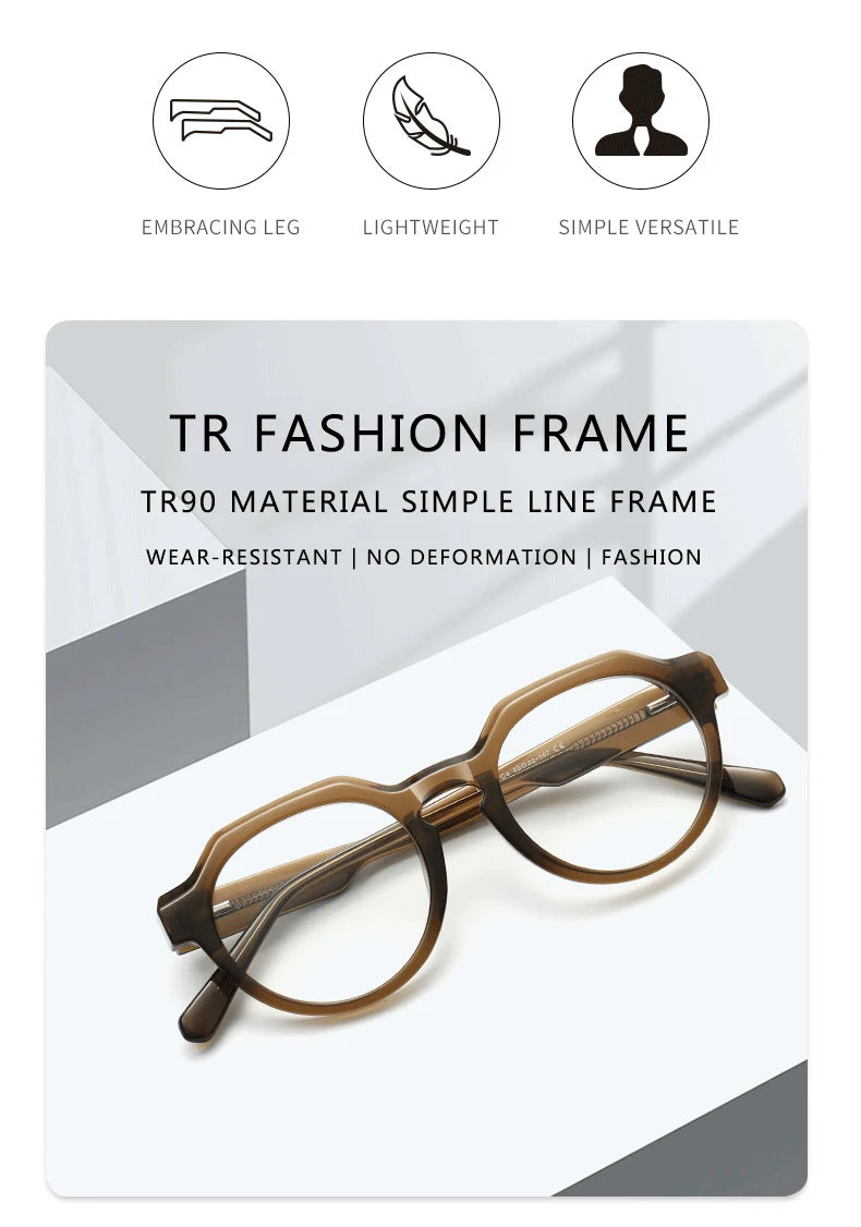 Stylish Round Prescription Glasses | Ultralight & Photochromic Eyewear