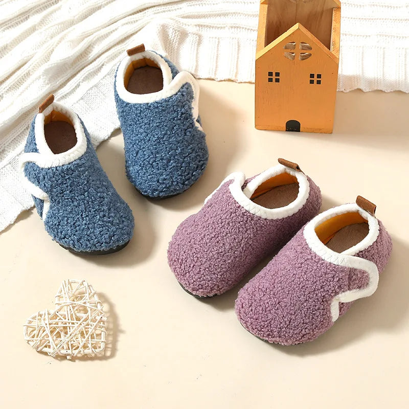 Cozy Kids Winter Fleece Slippers | Soft Non-Slip Indoor Shoes
