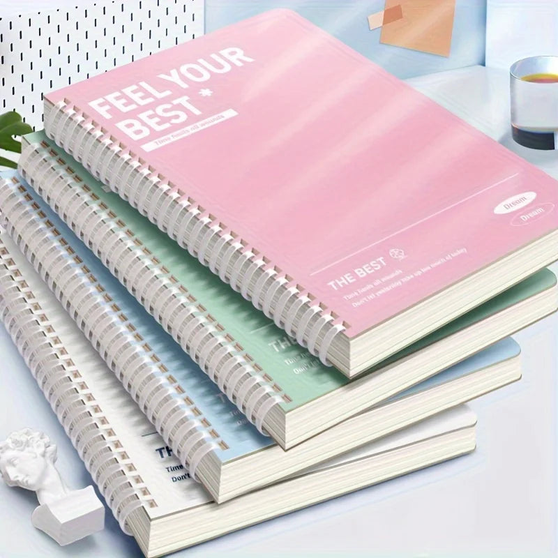 Thickened A5 Spiral Notebooks with Perforated Pages for Students