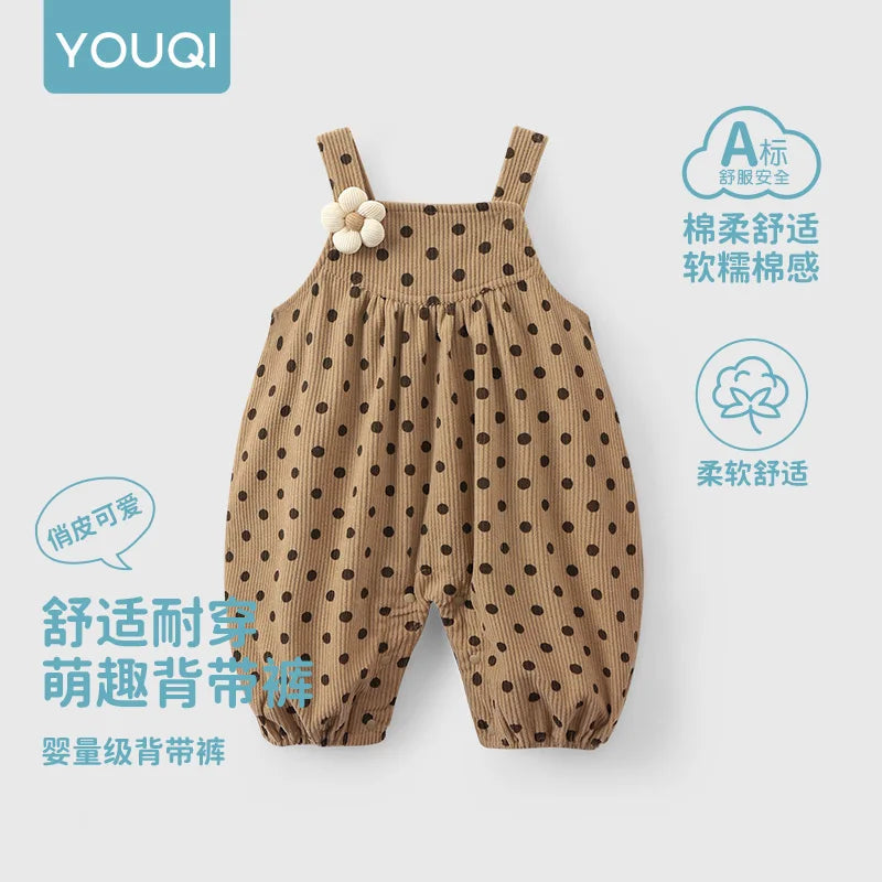 Cute Autumn Overalls for Babies | Adorable One-Piece Romper