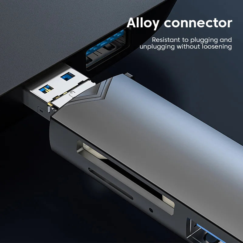 Universal 6 in 1 Card Reader | USB3.0 Multi-Function Adapter