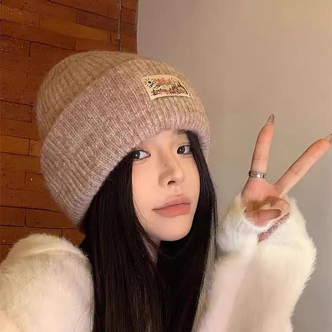 Women's Winter Knitted Beanie | Cute Warm Pullover Hat